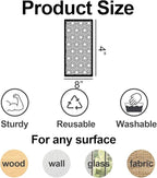 Stencils for Crafts Reusable Texture Stencils Background Stencil Leaf Floral Templates for Painting on Wood Furniture Card Canvas Scrapbook(Border Stencil 04/18p)