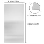 304 Stainless Steel Sheets Metal 6" x 12" x 1/8" (3.40MM) Inch 304 Stainless Steel Plates 10 Gauge Stainless Steel Shim Stock Plates Metal Sheets for Crafting, Stovetop, Snow Frosted Surface