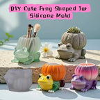 Animal Resin Molds Silicone 3D Cute Frog Epoxy Resin Plaster Candle Holder Wax Molds for Candle Making, Art Crafts DIY Unique Display Home Decor
