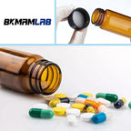 4ml Amber Small Glass Vials 100pcs with Screw Caps(100pcs)