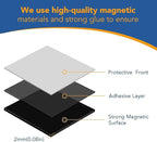 DIYMAG Adhesive Magnetic Sheets - |Each 20x20x2mm| (110 PCS) Align Image with The Magnetics Sheet,Then,Tear Off The Protective Film to Stick The Images on Surface of Binder