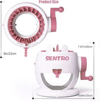 Umootek Sentro Knitting Machine, Knitting Board Rotating Double Loom,Smart Weaving Loom Round Knitting Machines, 22 Needles Knitting Machines Weaving Loom Kit for Adults and Kids