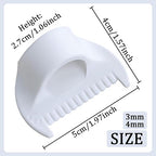 2 PCS Edge Lock Seam Guide, Mini Sewing Finger Ruler for Hand Sewing, DIY Sewing Kit Tool, Sewing Needle Gauge Measuring Guide White, 3mm+4mm