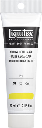 Liquitex Professional Heavy Body Acrylic Paint, 2-oz (59ml) Tube, Yellow Light Hansa