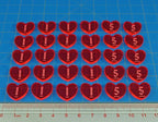LITKO Dungeon Wound Tokens, Fluorescent Pink (30)