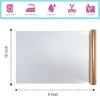 Heat Transfer Vinyl Metallic Rose Gold Foil 12"*6Ft Bundle Chrome HTV Pack in Vibrant Colors for Stunning T-Shirt Designs! Perfect for DIY Heat Transfer Vinyl (Rose Gold, 12Inch*6Ft)