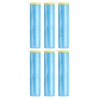 uxcell Pre-Taped Masking Film, 7.9ft x 82ft Plastic Paint Drop Cloth with Medium-Tack Painters Tape for Painting Spraying Protection Blue Film 6Pcs