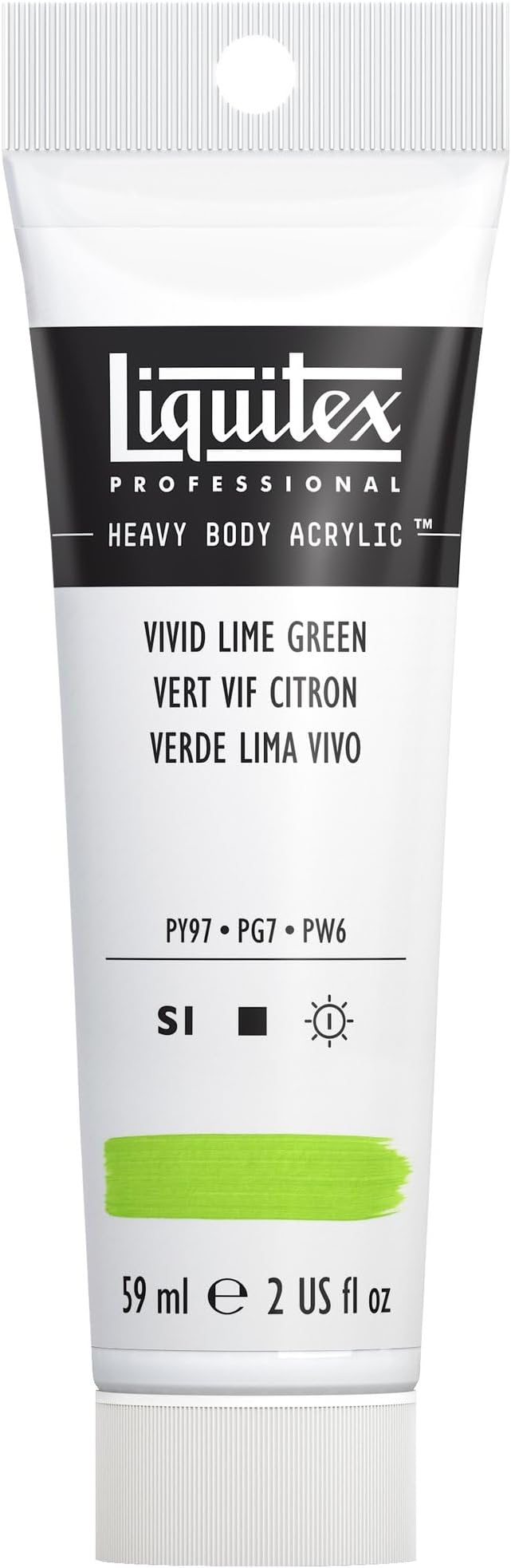Liquitex Professional Heavy Body Acrylic Paint, 2-oz (59ml) Tube, Vivid Lime Green