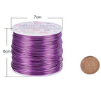 BENECREAT 18 Gauge Jewelry Craft Aluminum Wire 492 Feet Bendable Metal Sculpting Wire for Craft Floral Model Skeleton Making (Purple, 1mm)