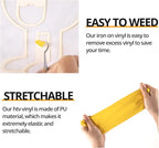 HTVRONT Yellow Heat Transfer Vinyl Bundle - 10 Pack 12" x 10" HTV Vinyl for T-Shirt, Yellow Iron on Vinyl for All Cutting Machine or Heat Press Machine