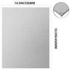 6061 T651 Aluminum Sheet Metal 14 x 18 x 1/8 (0.125') Inch Flat Plain Aluminum Plate Covered with Protective Film, Heat Treatable Rectangle 3MM Metal Plate for Crafting, Industrial