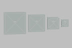 Hexagon, Circle, and Square Acrylic Quilting Templates - 12 Pieces with 4", 3", 2", 1" Sizes - 1/4" Seam Allowance - Durable Clear Acrylic for Quilting, Patchwork, Sewing, & DIY Projects