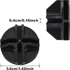 32 Pieces Cube Connectors Plastic Storage Wire Cube Organizer ABS Connectors for Modular Closet Storage Organizer and Wire Shelf (Black)