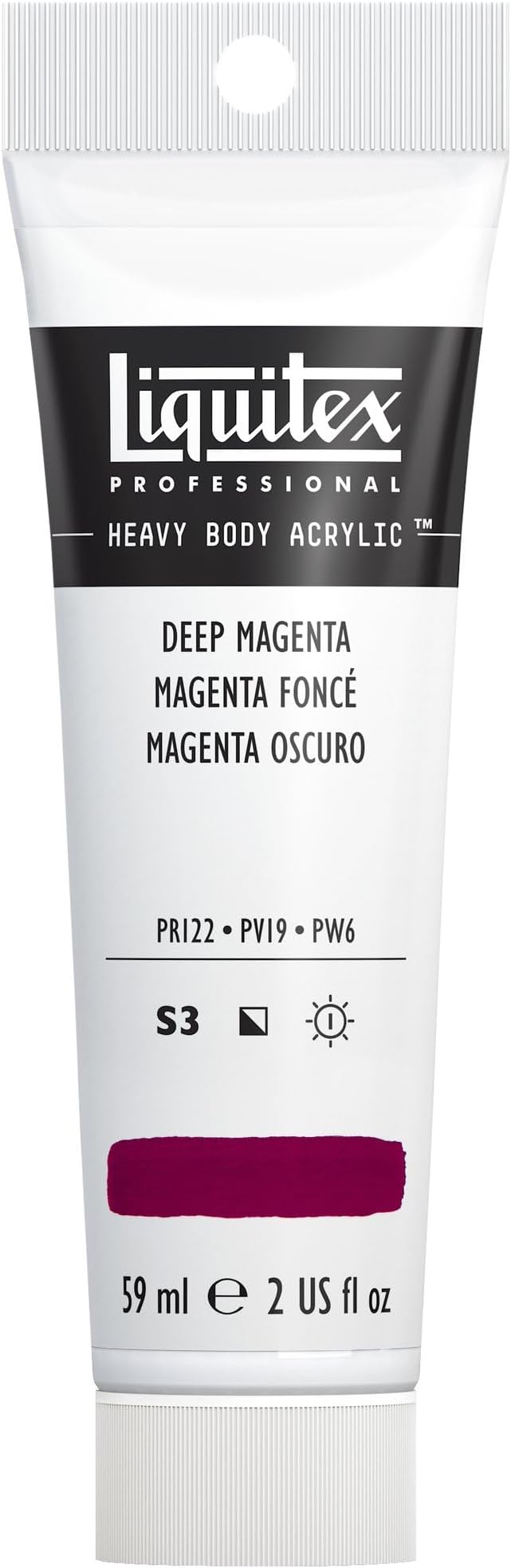 Liquitex Professional Heavy Body Acrylic Paint, 2-oz (59ml) Tube, Deep Magenta
