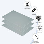 PATIKIL 5x8 Inch Anodized Aluminum Sheet Metal, 10Pcs Laser Plates Engraving Blanks 0.5MM Thin Rectangle for Crafting DIY House Laser Engraving, Gray