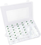 Letter Board Letters Only,504 PRE-Cut Characters (1 Inch,White) with Sorting Tray,Felt Board Letters