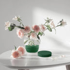 Maitys 12 Pieces Round Floral Foam Wet Green Flower Foam DIY Flower Arrangement Kit for Aisle Wedding Party Decoration(8 x 8 x 1.57 Inches)