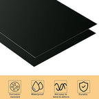 10PCS 7x5x1/32 Inch Anodized Aluminum Sheet, Black Aluminum Engraving Blanks, 1MM Thin Metal Plates for Laser Engraving, Crafting, DIY, House Decoration