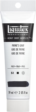 Liquitex Professional Heavy Body Acrylic Paint, 2-oz (59ml) Tube, Payne’s Gray
