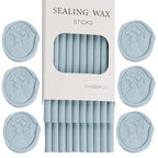 20pcs Glue Gun Wax Seal Sticks for Wedding Invitations, Envelope Letter Sealing (20, Baby Blue)