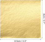 MECCANIXITY Gold Leaf Foil Sheet, Golden Leaf Papers, 3.3 x 3.1inch for Art Decoration, Sculptures, Painting, Pack of 100