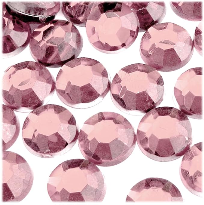 The Crafts Outlet 72pc Rhinestones Round 20mm - Flatback Beer Brown