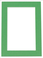 11x14 Mat for 8.5x11 Photo - Precut Bright Green Picture Matboard for Frames Measuring 11 x 14 Inches - Bevel Cut Matte to Display Art Measuring 8.5 x 11 Inches - Acid Free ONE MAT