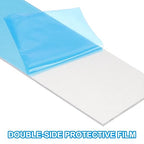 PATIKIL 6061 T651 Aluminum Sheet Metal 4 x 1.18 x 1/25.4(0.04") Inch 3Pcs Flat Plain Aluminum Plate Covered Stock with Protective Film, Heat Rectangle 1MM for Lndustry Crafting