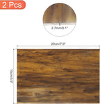 MECCANIXITY 2 Pcs Stained Glass Sheet Mosaic Tile 7.9 Inch x 5.9 Inch Coffee Stained Glass Sheets for Crafts DIY Art Project