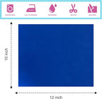 Sheet Metallic Foil Heat Transfer Vinyl Bundle – 12"x10"-17 Chrome HTV Pack in 17 Vibrant Colors for Stunning T-Shirt Designs! Perfect for DIY Enthusiasts and Professionals (Multicolours)