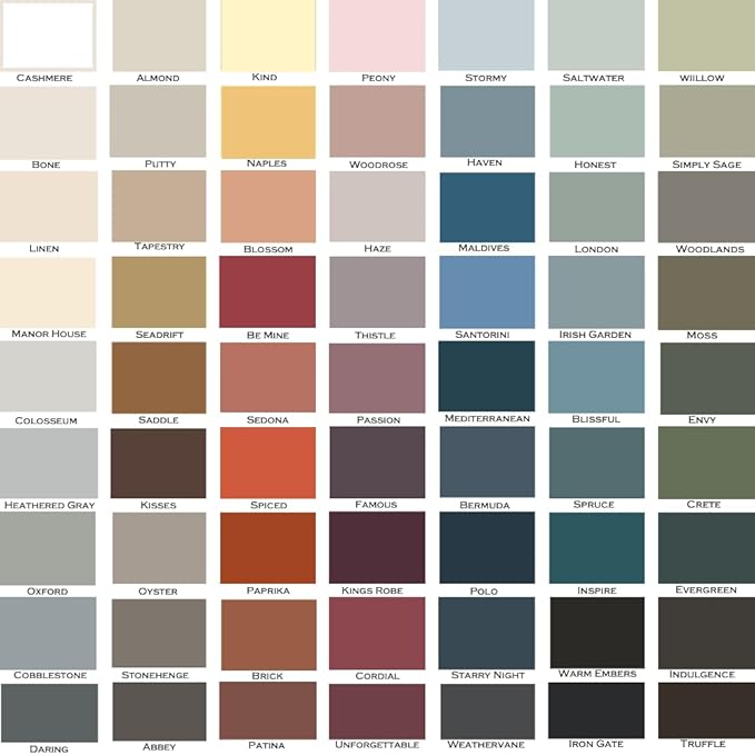 ALL-IN-ONE Paint, Durable cabinet and furniture paint. Built in primer and top coat, no sanding needed. Includes our 30 featured color card - Evergreen, 8oz Sample