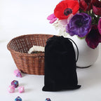 HRX Package 20pcs Velvet Drawstring Bags, 5x7 inches Velvet Pouches for Jewelry Gift Packaging (Black)