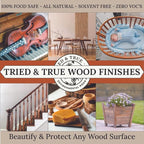 Tried & True Superior Varnish Oil Wood Finish, Gallon - Natural Pine Resin & Linseed Oil, Ideal for Interior Furniture, Tables, Countertops - Non-Toxic, Scratch Resistant & Durable
