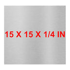 6061 T651 Aluminum Sheet Metal 15 x 15 x 1/4 Inch Flat Plain Aluminum Plate Covered with Protective Film, Heat Treatable Rectangle 6MM Aluminum Metal Plate for Industrial, Crafting