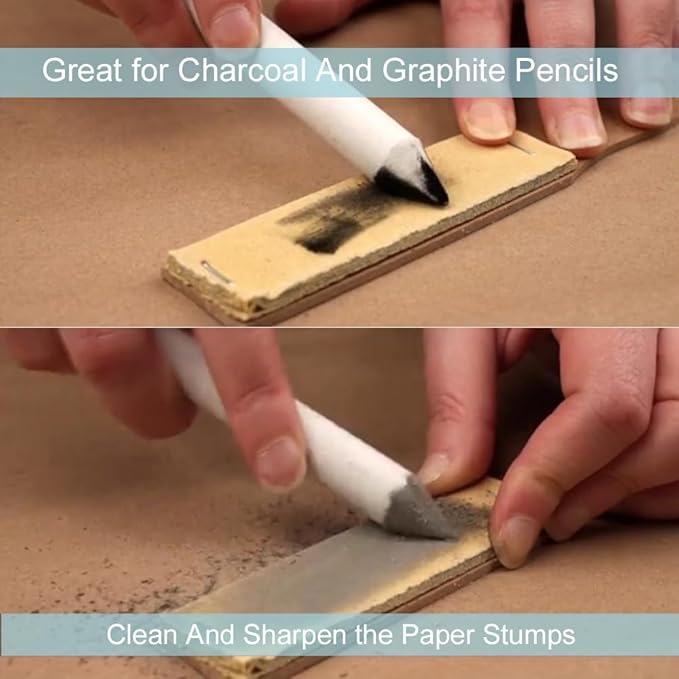 Jeimier 12 Pcs Blending Stumps for Drawing, Tortillions Blending Sticks for Beginner Drawing, Art Blenders, Blending Tools Paper Stumps for Shading Completed, Blending Pencil for Sketching, Softness