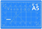 DIYSELF Cutting Mat 8in×6in, Self Healing Cutting Mat, A5 Rotary Cutting Mats for Crafts Sewing Hobby Fabric Project, 5-Ply Craft Cutting Board Double Sided, Craft Mat for Quilting