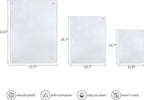 Murrey Home Glass Cutting Board for Kitchen Counter, Tempered Glass Chopping Boards Dishwasher Safe, Small Clear Countertop Tray, Scratch Resistant, Heat Resistant, Non Toxic, Frosted, 16"x12"