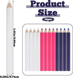 Hpmjz 12Pcs Fabric Tailors Markers for Sewing, Sewing Washable Disappearing Pen 3 Colors Sew Marking Chalk for Fabric Water Soluble Quilting Tracing Tools Dressmakers Embroidery DIY Crafts