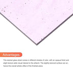 MECCANIXITY 2 Pcs Stained Glass Sheet Mosaic Tile 7.9 Inch x 5.9 Inch Purple Color Stained Glass Sheets for Crafts DIY Art Project