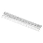 PATIKIL 20 Gauge 16" Floral Stem Wire, 100 Pcs Paper Wrapped Iron Artificial Flower Stem Accessories for DIY Bouquet Stem and Craft Decoration, White