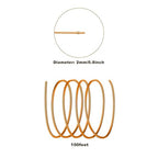 2mm Aluminum Wire - 100ft, 12 Gauge, Bendable Anodized Metal for Sculpting, Jewelry Making, Armature Making, Wire Weaving & Wrapping, Crafting