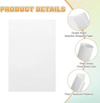 MECCANIXITY 100 Sheet Colored Vellum Paper 4" x 6", 100gsm Translucent Printable Vellum Sheets for Printing Wedding Invitations Inkjet Laser Printer, White