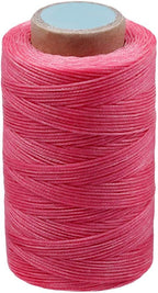284 Yards Waxed Thread, 210D Heavy Duty Upholstery Wax Thread for Leather Sewing,0.8mm Flat Waxed Linen Cord for Bookbinding/Shoe Repairing/Leather Projects