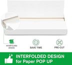 Precut POP UP Deli Paper Sheet Pack of 200, Interfolded Heavy Paper for Food Wrap and Serving (10" x 10-1/2", White）