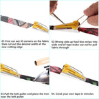 5pcs Bias Tape Makers Set Fabric Tape Maker Tool Set DIY Sewing Quilting Bias Binding Maker 6MM/9MM/12MM/18MM/25MM