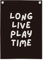 Playroom Decor,Play Room Wall Decor, Long Live Playtime Linen Banner,Baby Nursery Decor Wall Hanging Flag for Bedroom Playroom Classroom Kids Rroom 18x25 Inch