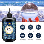 Crystal Clear Hard UV Resin Upgraded Formula Ultraviolet Fast Curing for Jewelry Making Craft Decoration, Hard Transparent Glue Solar Cure Sunlight Activated Resin (1500g)