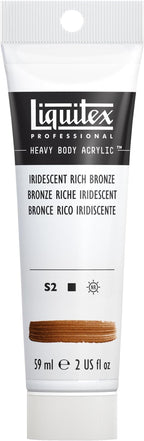 Liquitex Professional Heavy Body Acrylic Paint, 2-oz (59ml) Tube, Iridescent Rich Bronze