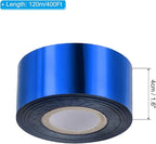 PATIKIL 1.6"x400Ft Hot Stamping Foil Paper,Heat Transfer Hot Stamping Paper Foil Roll for Leather DIY Logo Decor Craft Gift Card Package Scrapbook,Blue