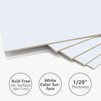 Somime 10 Pack Backing Boards, 11x14 Uncut White Mats Matboards, Acid-Free Backerboards for Art Prints, Ideal for Photos, Pictures, Prints, and Frames